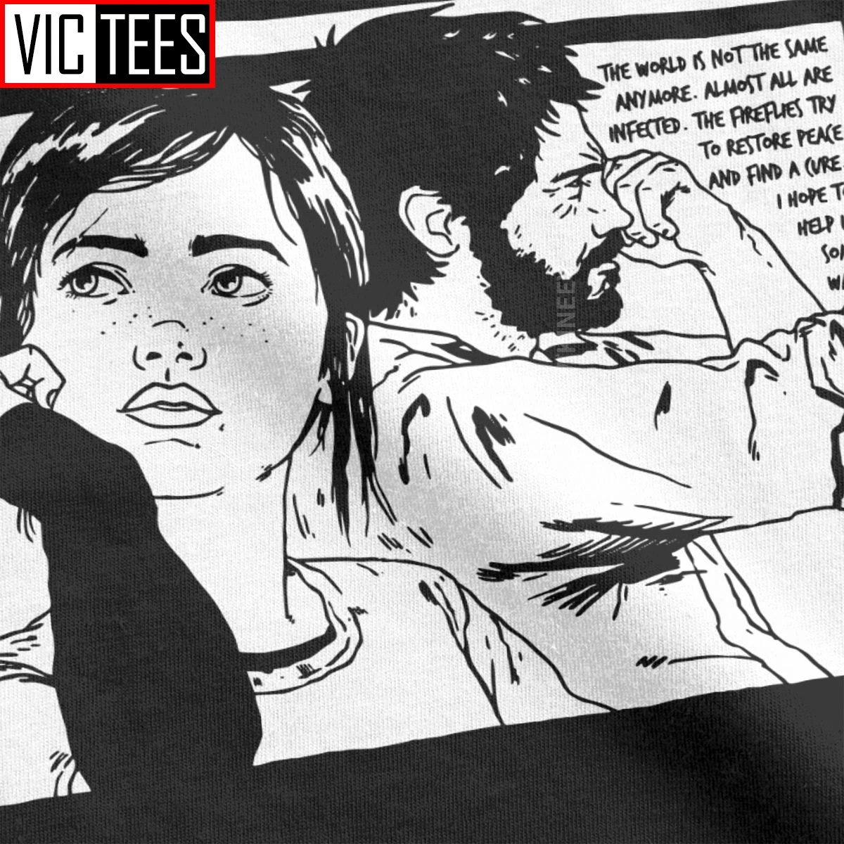 Хлопковая футболка с логотипом Элли The Last Of Us Men | Мужская одежда
