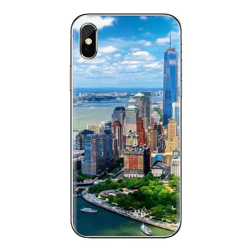Для iPod Touch Apple iPhone 4 4s 5 5S SE 5C 6 6S 7 8 X XR XS Plus MAX мягкий прозрачный чехол One World Trade Freedom Tower |