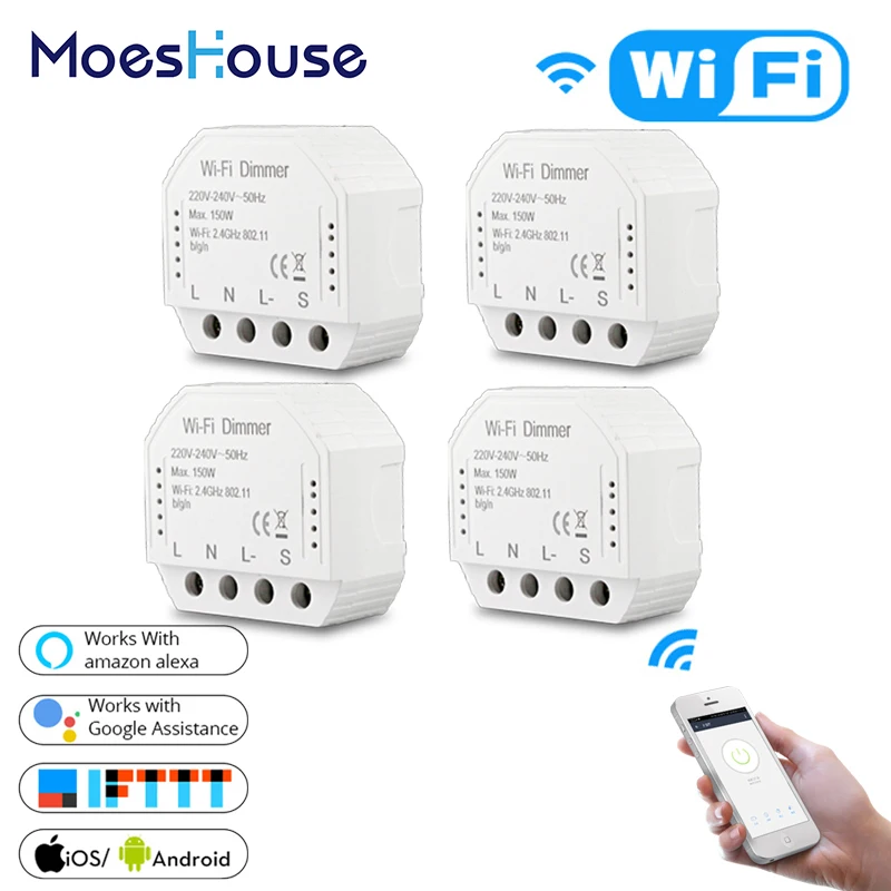 DIY умный WiFi светильник светодиодный диммер Smart Life/Tuya APP пульт дистанционного