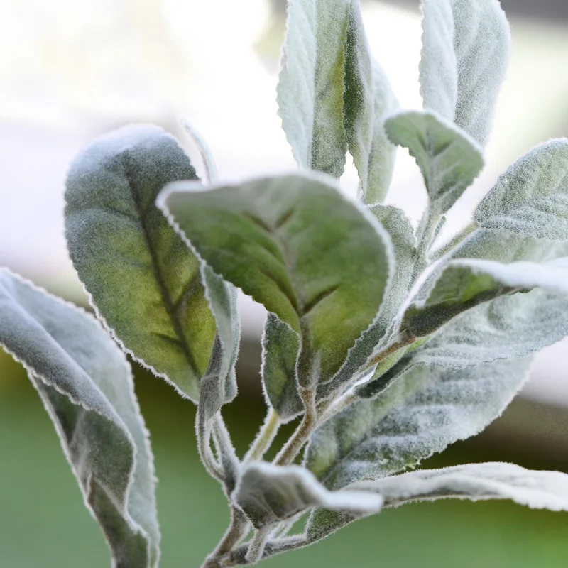 Ветка из искусственного шелка с кроличьими ушками осенние листья для украшения