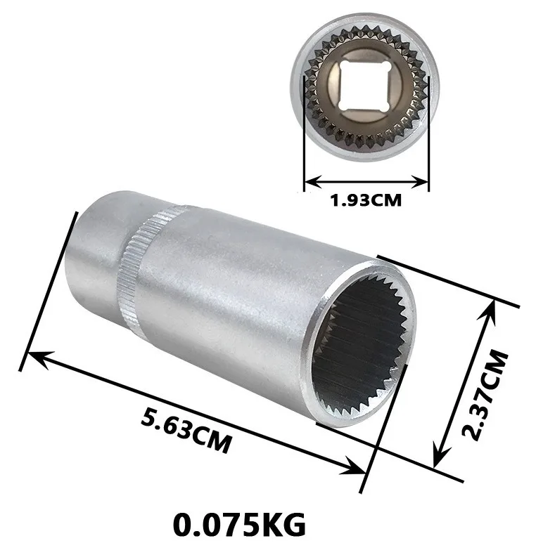 

TLXC DIESEL INJECTION PUMP SOCKET 33 PT SPLINE 1/2" 56MM LONG For MERCEDES BENZ Auto Repair Hand Tool Fuel Injection Pump Sleeve