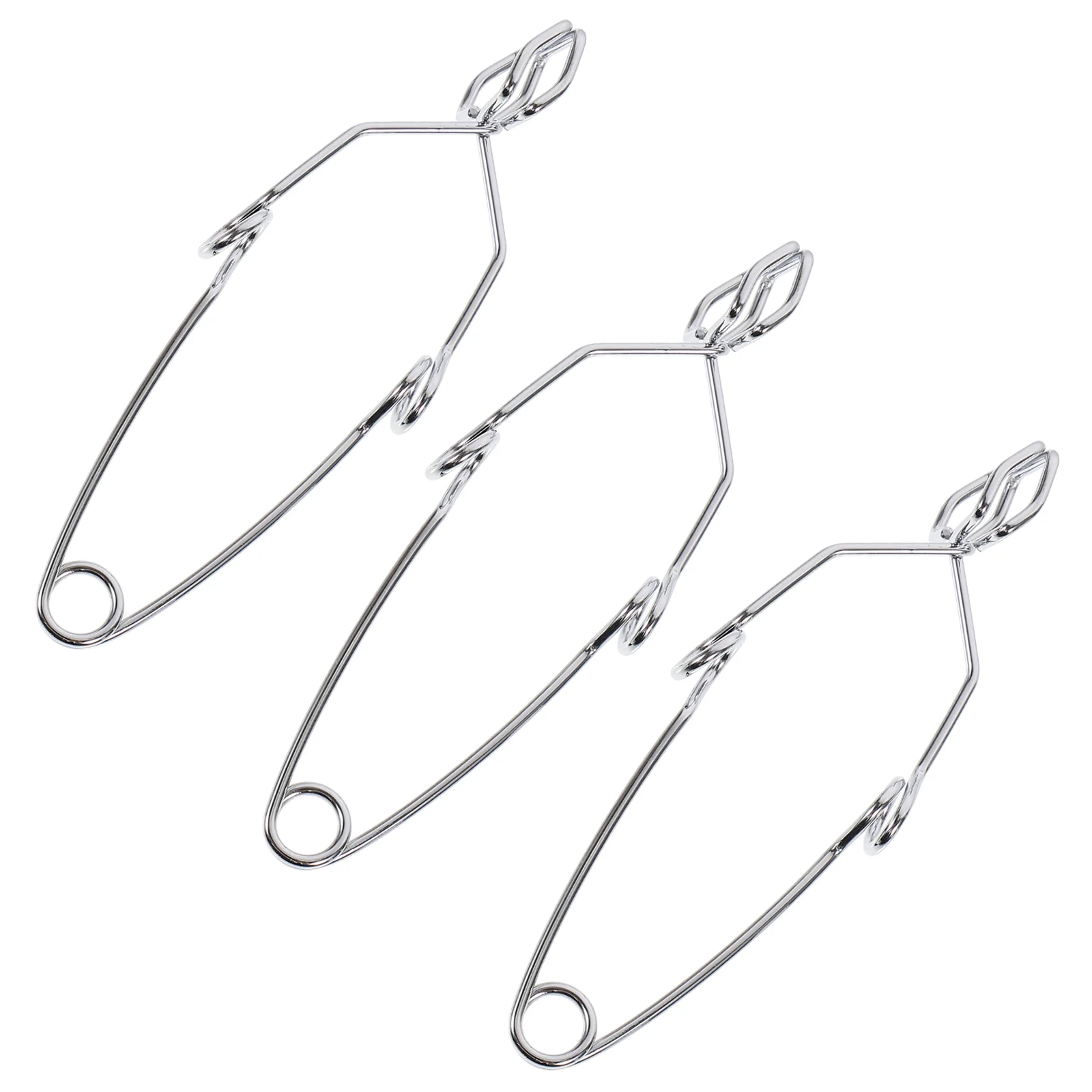 

3pcs Experimental Clamps Metal Test Tube Holders Iron Tube Holder Tools