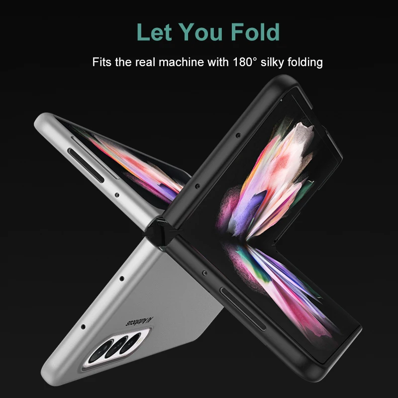 

Матовая тонкая защитная задняя крышка 2021, чехол для Samsung Galaxy Z Fold3 5G Fold 3 2 Fold2, Противоударная сумка для сотового телефона