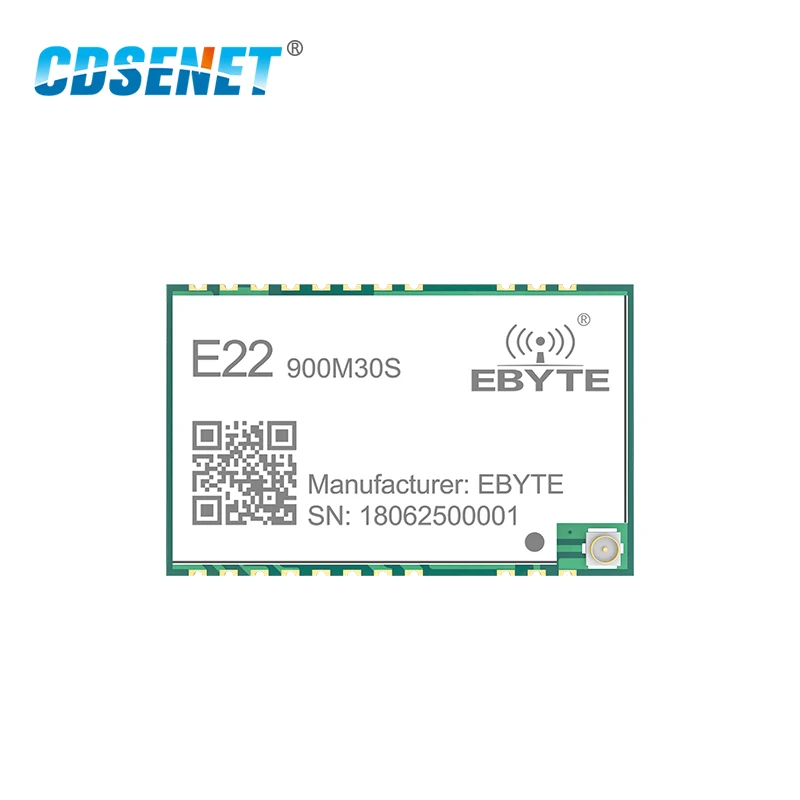 Беспроводной радиочастотный модуль приемопередатчика SX1262 1 Вт LoRa 915 МГц SMD Печать