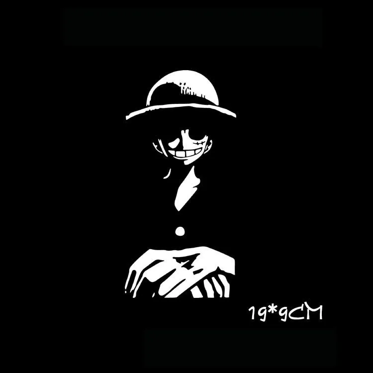 Крутой Мультфильм Аниме one piece Луффи стикер s Windows грузовик наклейки на бампер вырубная наклейка Стиль винил JDM багаж для путешествий(19*9 см