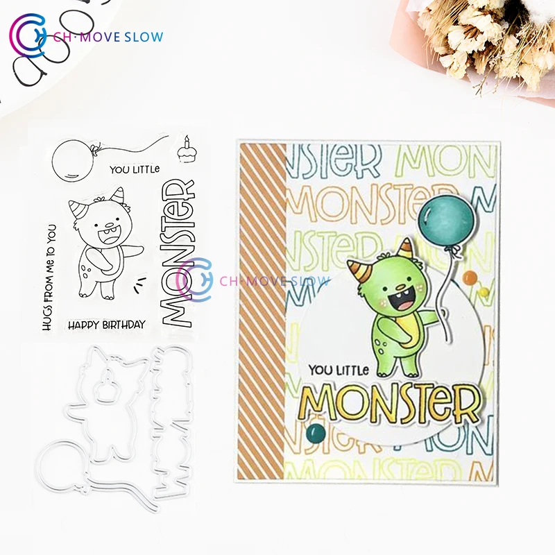 CH LITTLE MONSTERS штампы и для резки металла DIY трафарет скрапбукинга бумаги ручной