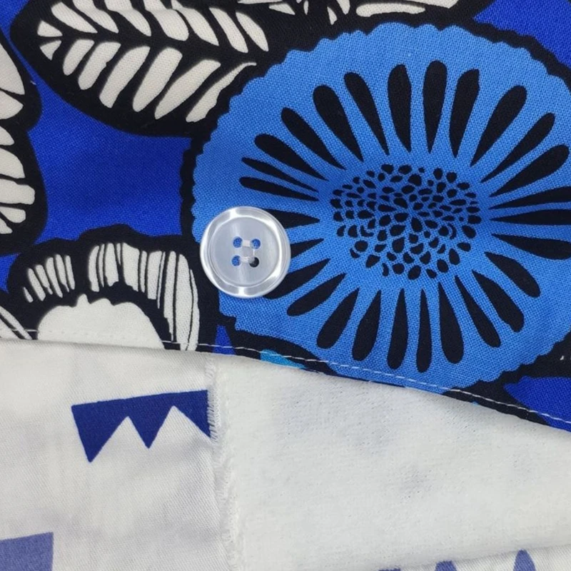 

Floral Print Working Bouffant Cap with Buttons Sweatband Ribbon Tie Scrub Hat