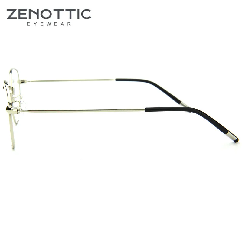 ZENOTTIC винтажная металлическая круглая оправа для очков женщин модная унисекс с