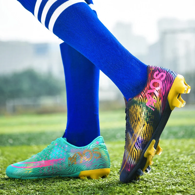 

Football Boots Men Professional Turf Soccer Sneakers Mens Outdoor Cleats Kids Sports Training Shoes Boys Athletic Trainers 2021
