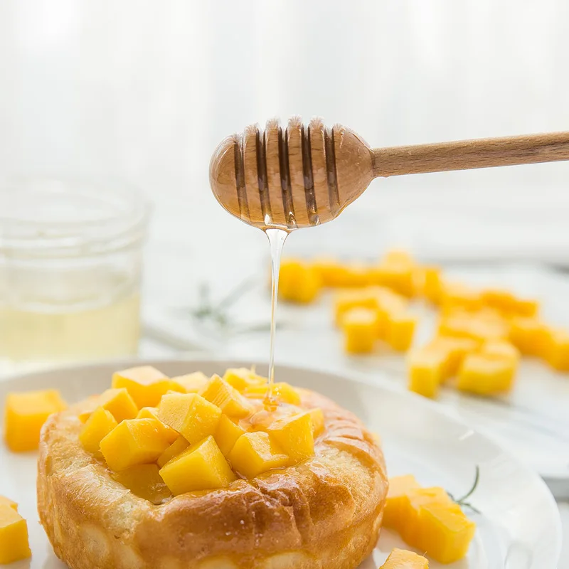 Деревянная ложка для меда 1 шт. деревянная чая кофе столовая банка товары