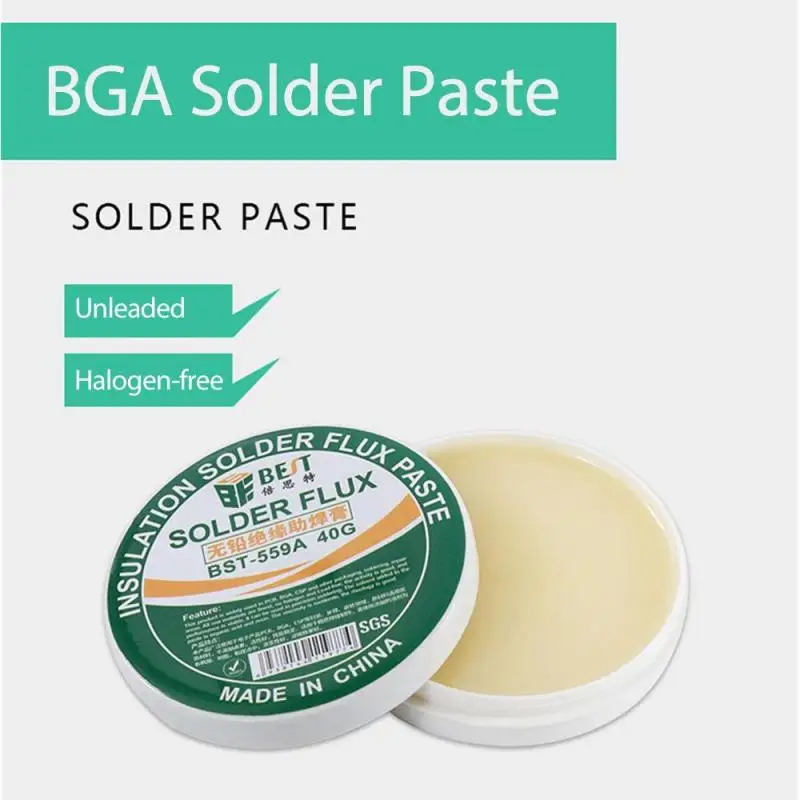 

BGA Soldering Oil Lead-free Insulation Environmental Protection SGS Certified Soldering Paste 40g Halogen-free Rosin Oil Flux