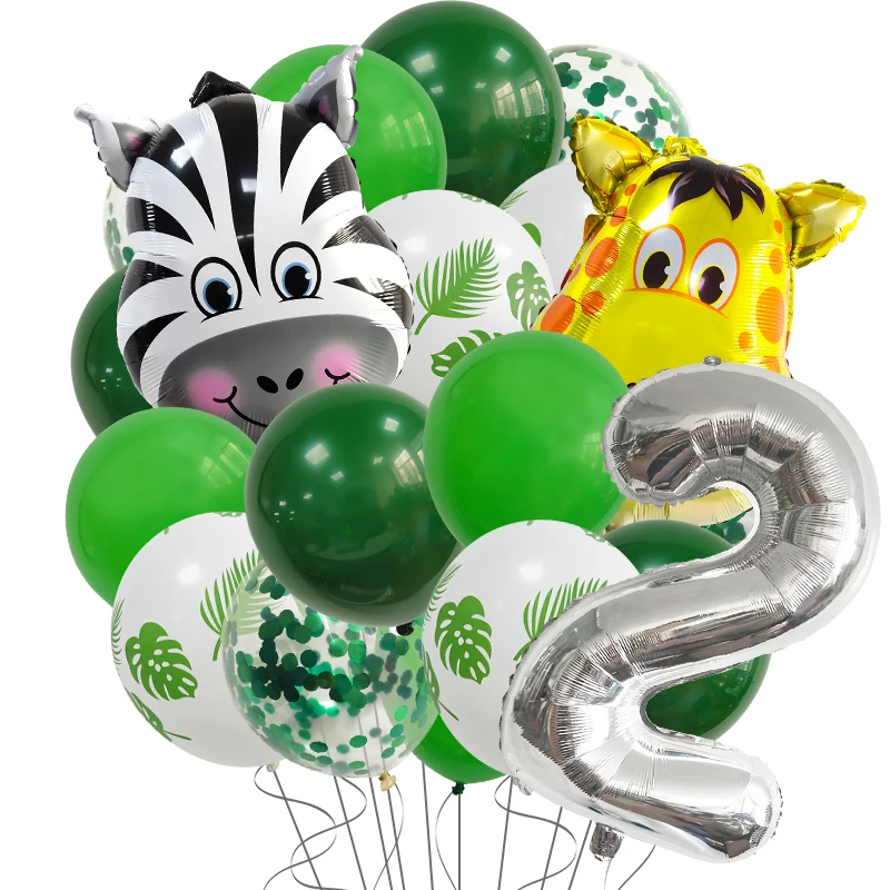 

Джунгли сафари с днем рождения воздушные шары дикие воздушные шары из фольги в виде животного Дети День Рождения Вечеринка детский душ укра...
