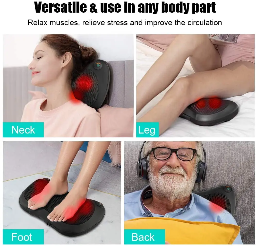 Магнитная терапия Релаксация массажная подушка вибратор электрическая для