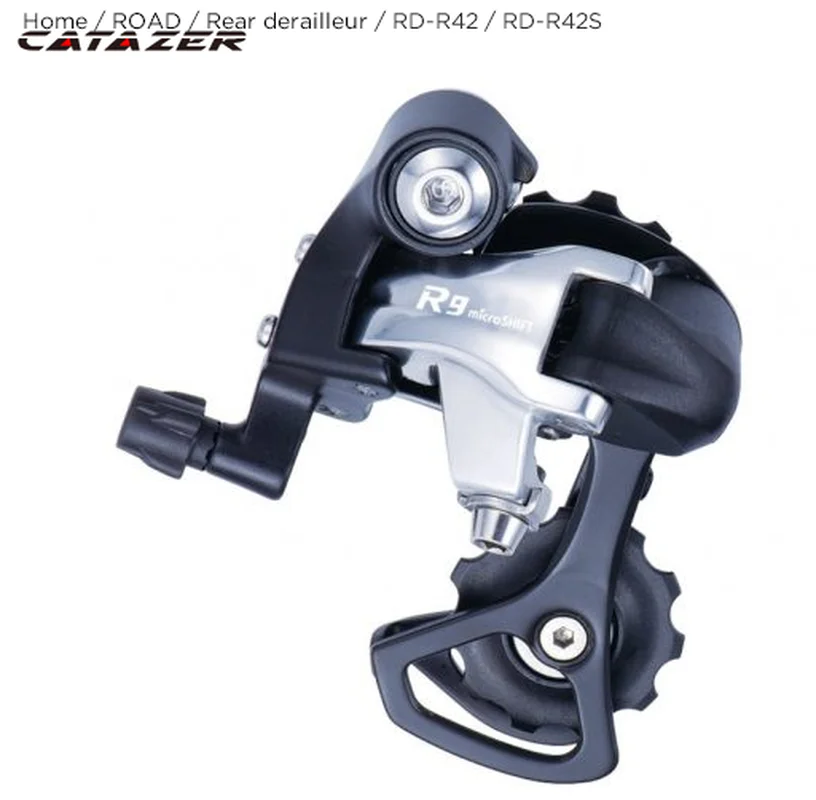 

Microshift Road Bike Aluminum Alloy 9 Speed RD-R42 Rear Derailleur Bicycle Parts Rear Derailleur Fit for Road Cycling