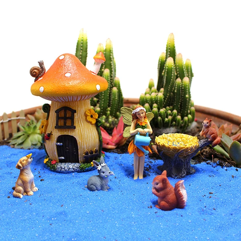 

Mini Resin Moss Mini Landscape Animals Decoration Outdoor Ornaments Handicraft Flower Pot Accessories