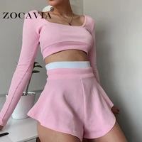 womens shorts sets knitted suit womens outfits with free shipping womens clothing 2021 sportswear two piece set pant suits