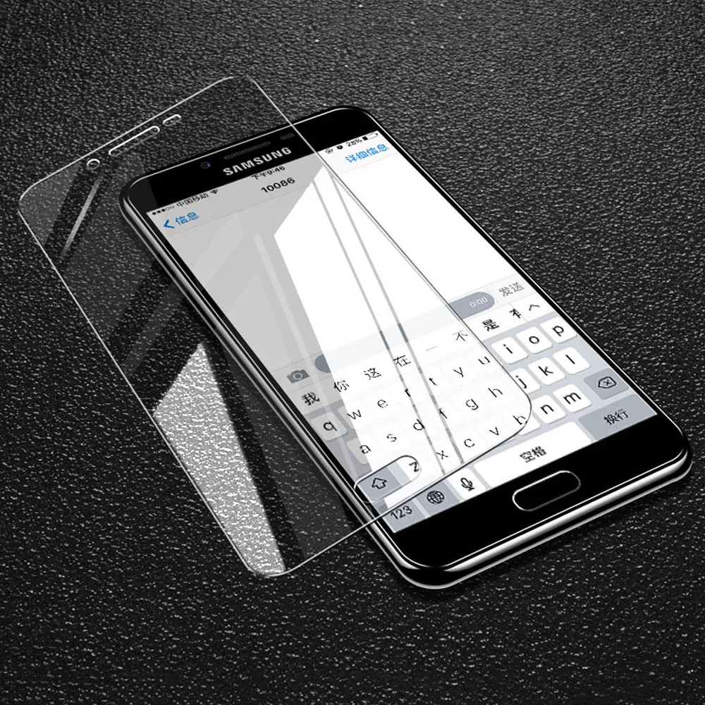 SFor Samsung Galaxy J7 Neo Tempered Glass For C8 Core Nxt Duo On Max Plus J701f Phone | Мобильные телефоны и аксессуары