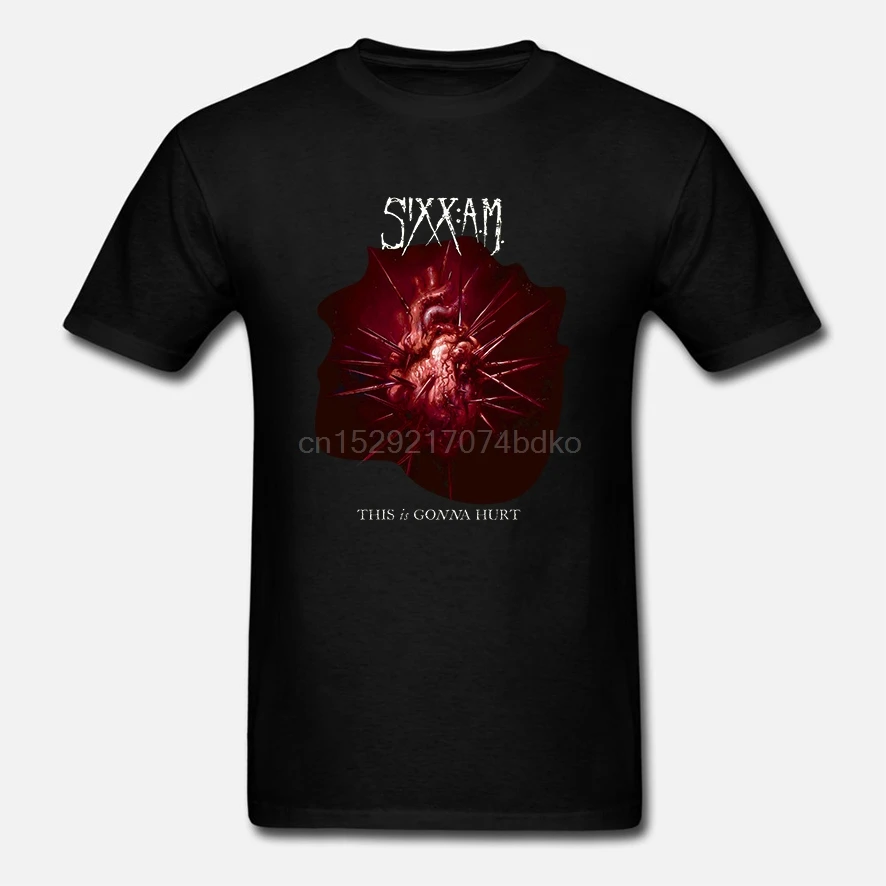 

Новая Черная Мужская футболка с логотипом Sixx Am This внешне
