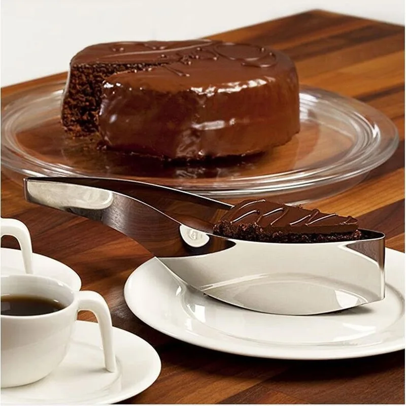 Мода нержавеющая сталь слайсер для пирога сервер резаки печенья помадный десерт