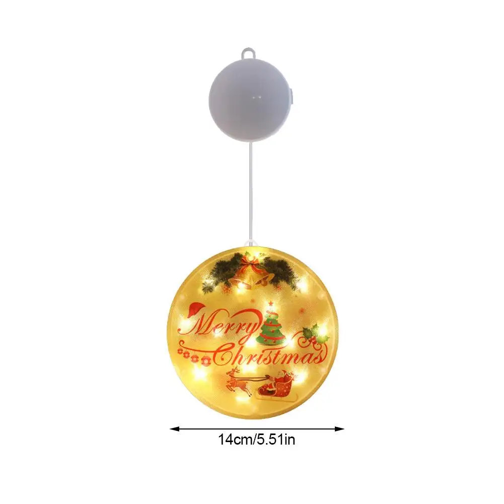 

Christmas Elk Sucker Pendant With Led Light Christmas Tree Hanging Ornament Decoration Home Window Decoration New Year Gift