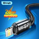 Кабель зарядный Elough USB Type-C для iPhone, кабель для быстрой зарядки 13 11 12 Pro Max XR XS 8 7 Plus, кабель для iPad, шнур для передачи данных