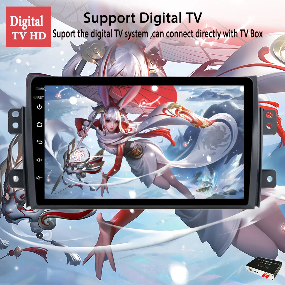 Автомобильный DVD-проигрыватель на Android 10 0 для Suzuki SX4 2007-2013 с GPS 4G WIFI GPS-навигация