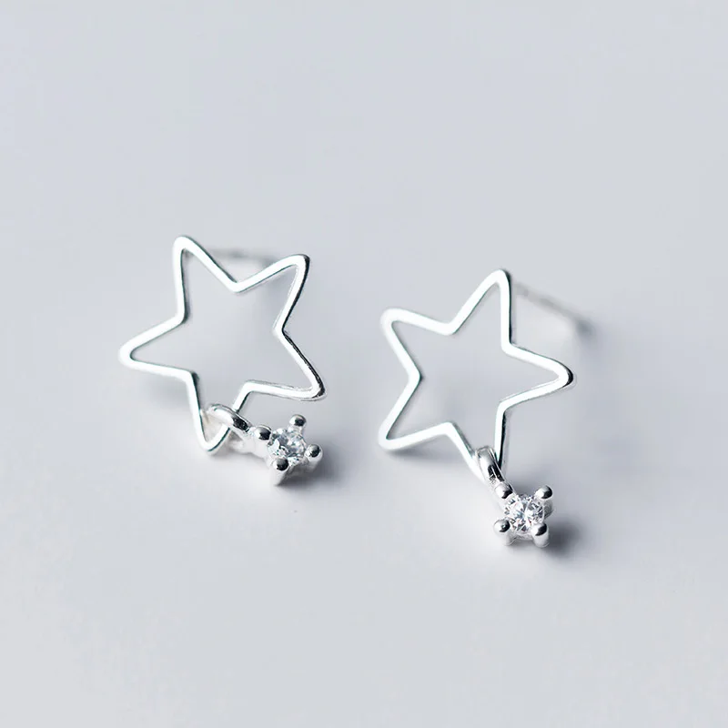 Женские серьги-гвоздики Trusta из стерлингового серебра 925 пробы модные крошечные