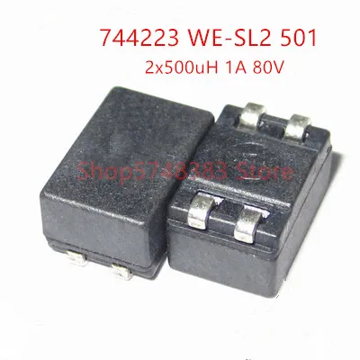10 шт./лот 744223 WE SL2 WE501 501 500UH 1A 9.2X6X5MM индуктор общего режима|Аксессуары для батарей и