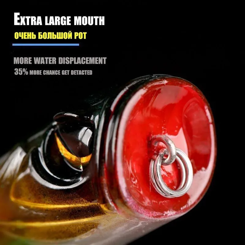 15 г 8 см мини-Поппер приманка для рыбной ловли | Спорт и развлечения