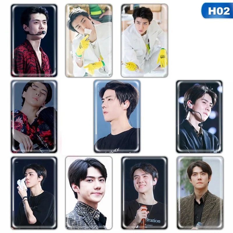 10 шт./компл. KPOP EXO карта для фотографии стикер карты держатель карт стационарный