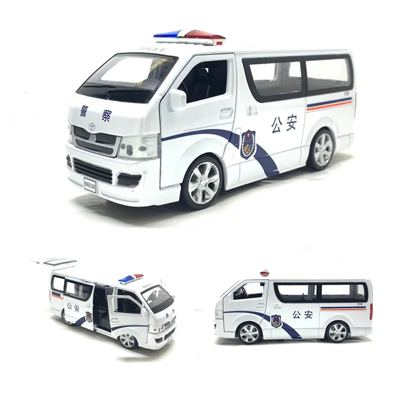 Модель автомобиля из сплава Toyota Hiace 1/32 имитация MPV металлическая Игрушечная