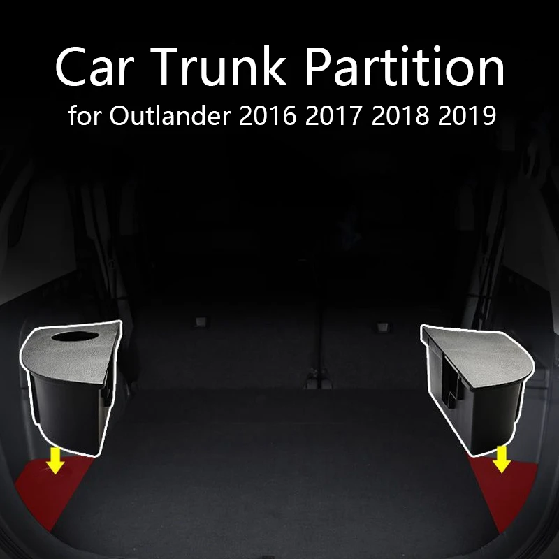 

Боковой ящик для хранения в багажнике автомобиля, разделительная Крышка для Mitsubishi Outlander 2016, 2017, 2018, 2019