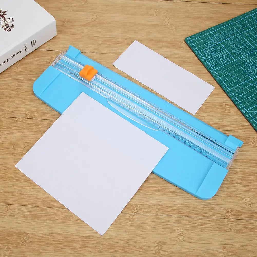 

Triple Track Paper Trimmer Blades for Photo Paper Cutter Guillotine Card Trimmer Ruler Home Office Mini Paper Cutter