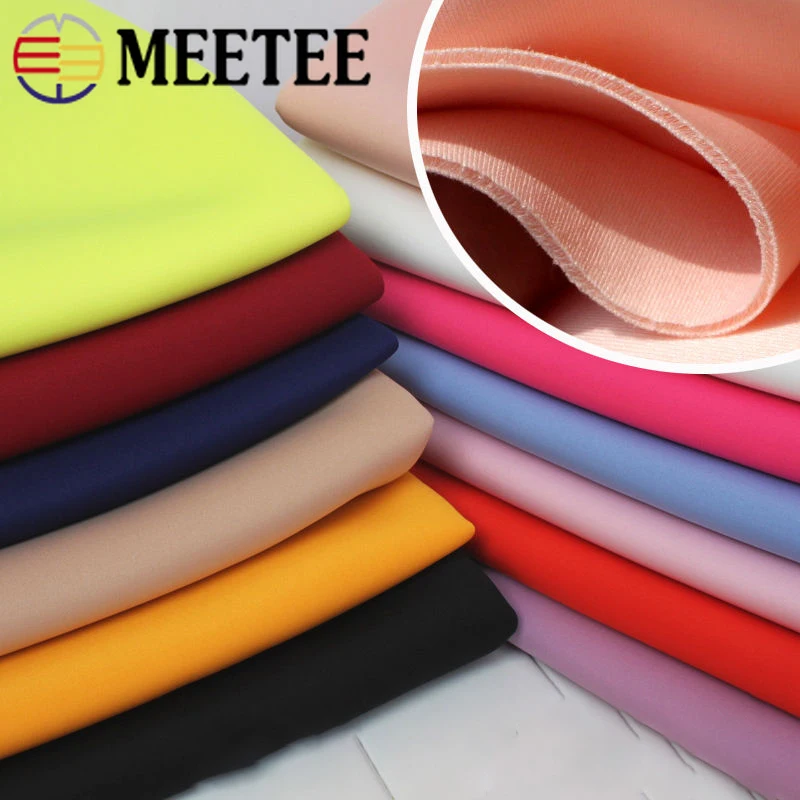 Meetee/50 см/100 см ширина хлопчатобумажной ткани 160 трикотажная эластичная ткань для