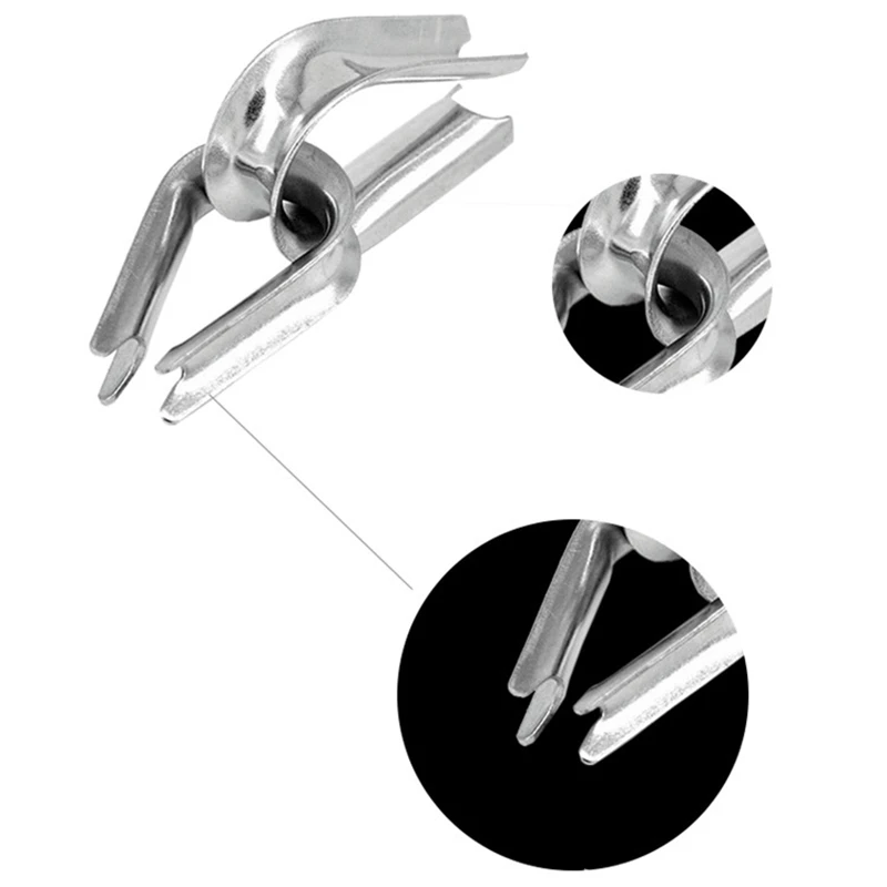 

Stainless Steel Wire Rope Collar Triangular Boast Ring M3 Cable Rope Collar Cable Clamp Triangular Casing Ring Set of 50