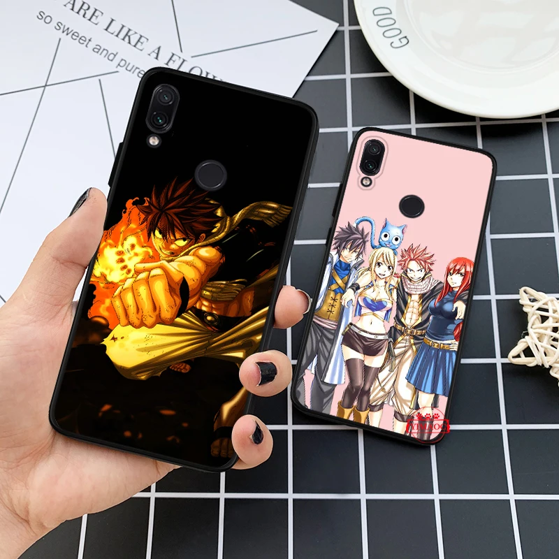 Manga Fairy Tail Silicone Case for Redmi Note 4X 5 Pro 6 5A Prime 7 8 |
