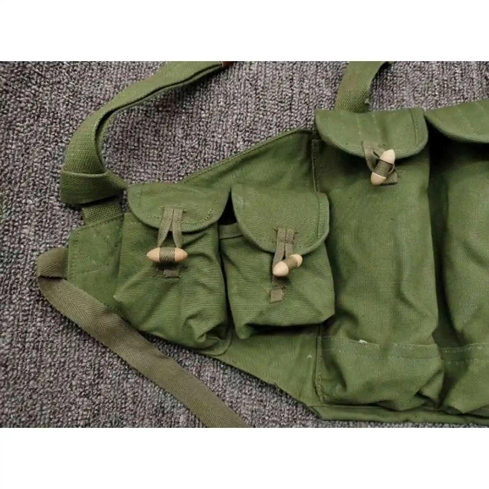 Bolsa de munici&oacute;n de tipo militar chino 56 Mag, aparejo de pecho de asalto de campo Chicom Type56-4