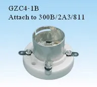 Керамическая Трубная розетка 4 контактный трубный разъем GZC4-1B Серебряная ножка