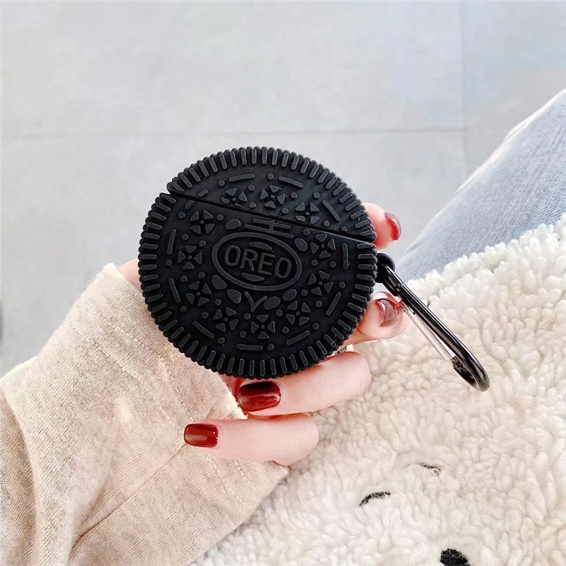 

Oreo Chocolate milk Cookies 3D earphone cases for Airpods 1/2 Pro cute silicone headset Charging protection cover for Airpods 3