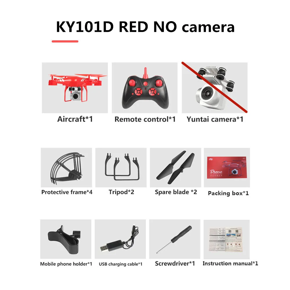 Дрон 4k камера HD Wifi передача fpv Дрон с воздушным давлением фиксированная высота четырехосный Самолет rc вертолет Дрон камера Дрон - Цвет: no camera red