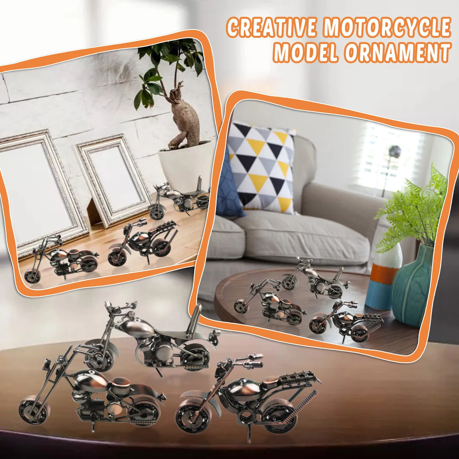 Домашний декор украшения для мотоцикла модель кованого железа ретро украшение