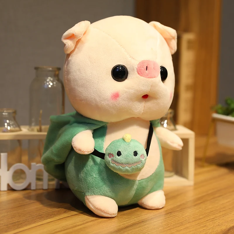 

Cartoon Cute Pig Cosplay Dress Up Plush Unicorn Dinosaur Toys Stuffed Animal&Fruit Strawberry Doll Soft Baby Kids Girls Gift