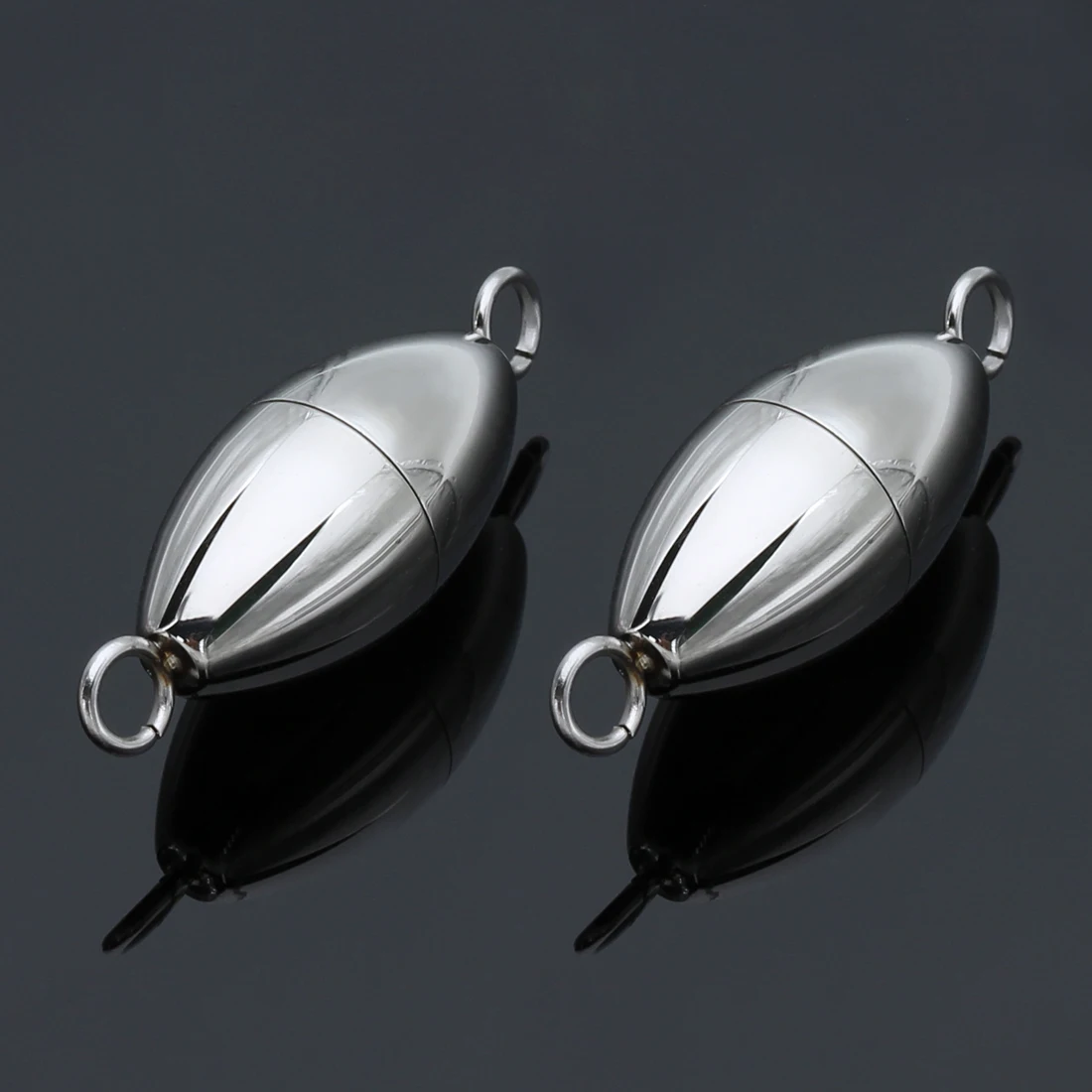 

Ciseng 2pcs/lot 9x26mm Stainless Steel Magnetic Clasp Hooks Necklace Bracelet End Cap DIY Jewelry Findings