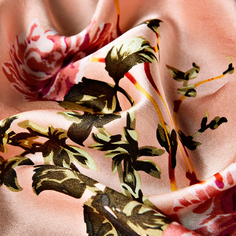 Шарф из 100% чистого шелка для женщин новинка 2021 Ханчжоу Настоящие шелковые шарфы