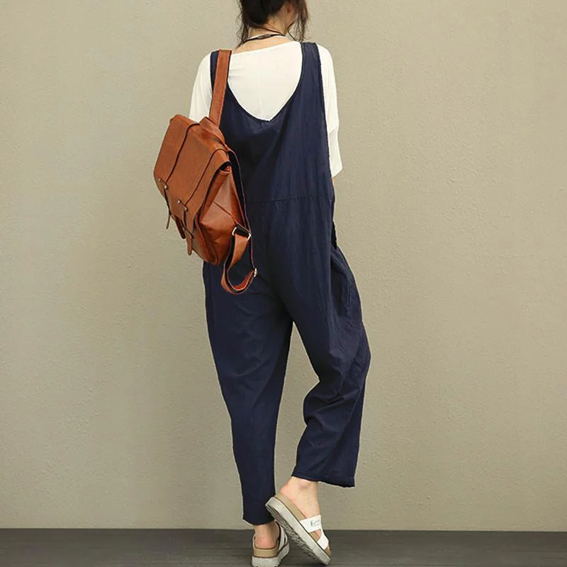 

Womens Dungaree Baggy Playsuit Ladies Casual Baggy Overalls Jumpsuit Romper HOT