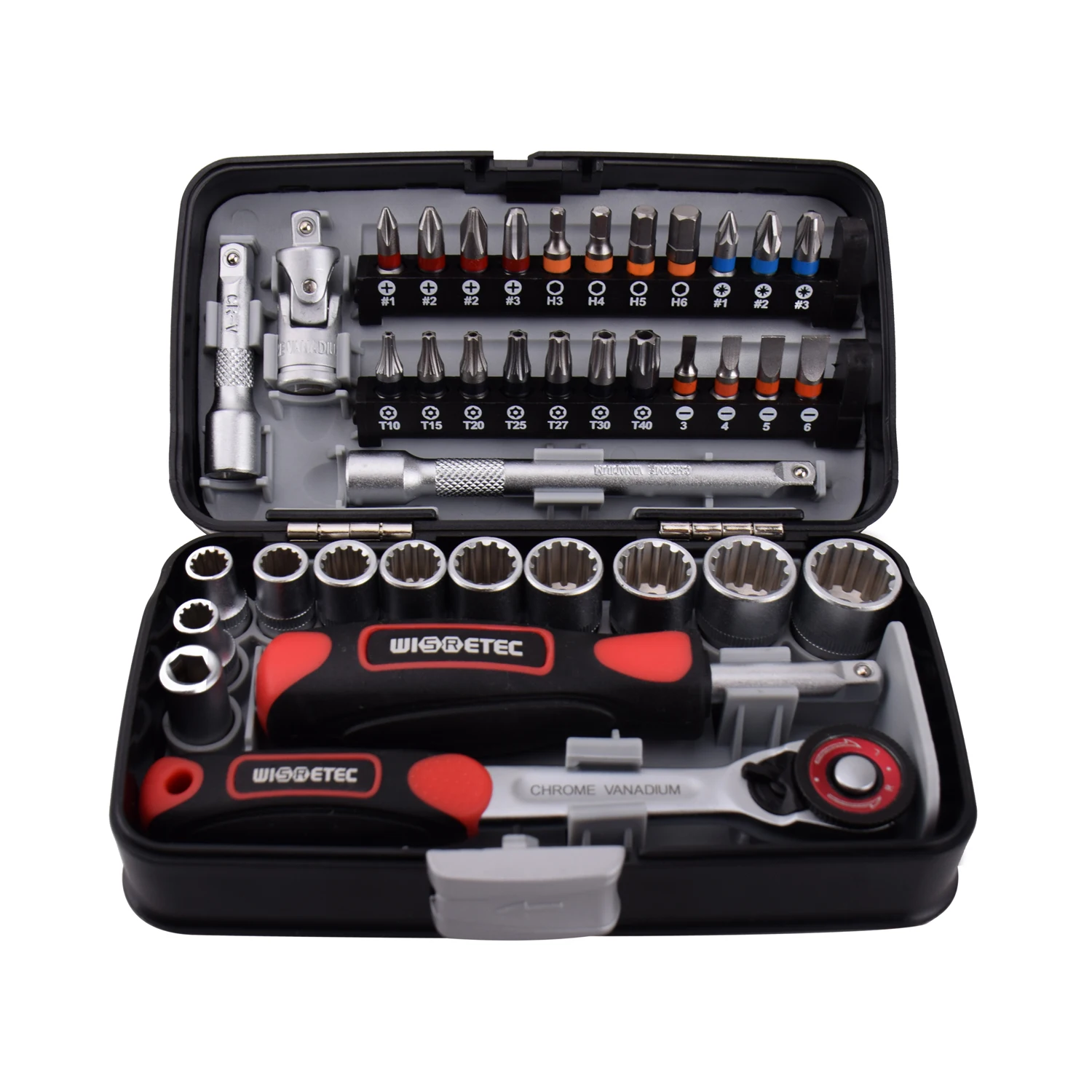 

38Pcs Mini Ratchet Wrench Set Chrome Vanadium Steel 1/4" Socket Screw Bits Kit Bike Maintenance Repair Hand Tool For Bicycle