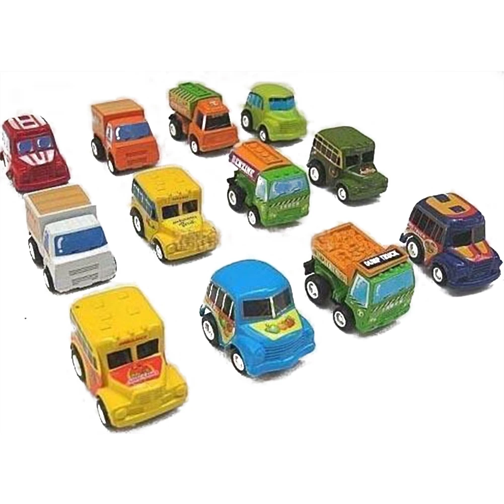 

Lovely Hot Sale 6Pcs Kids Toys Pull Car Set Children's Mini Car Toys Gift for Boys Girls