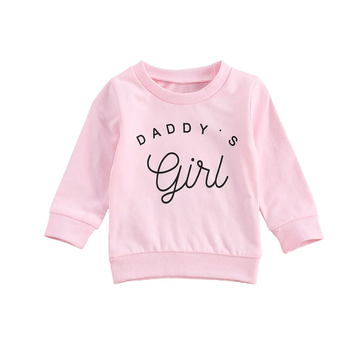 Newborn Baby Girls Sweatshirts Infant Long Sleeve O neck Thick Tee Casual Letter Print Tops 2020 New Spring Autumn Sweater