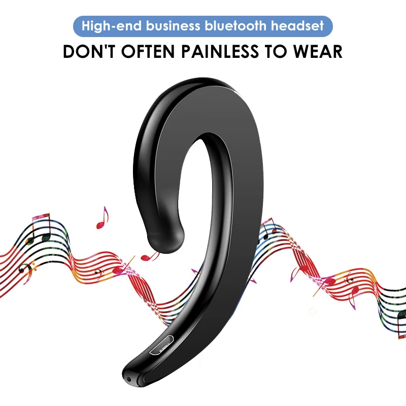 Модные наушники костной проводимости Беспроводная Bluetooth Спортивная стерео