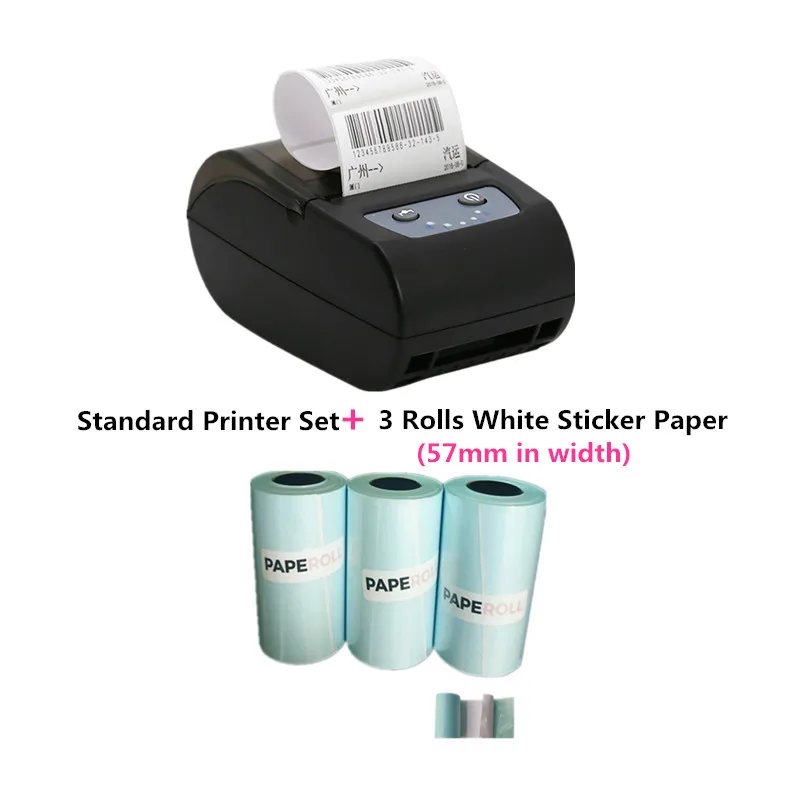 Мини этикетка штрих-код стикер Принтер термопринтер 2 в 1 принтер Счетная машина 20
